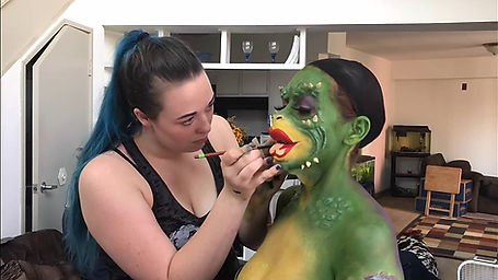 Greta Gremlin (ComicCon 2018) Makeup Application Assisted by Brittany Turpen